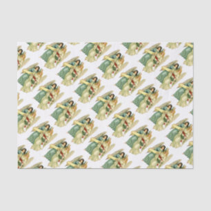 Vintage Christmas, Angelic Victorian Angels Tissue Paper