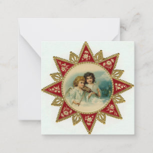 Vintage Christmas angels Card