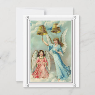 Vintage Christmas angels Card