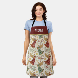 Vintage Christmas Angels Custom Apron