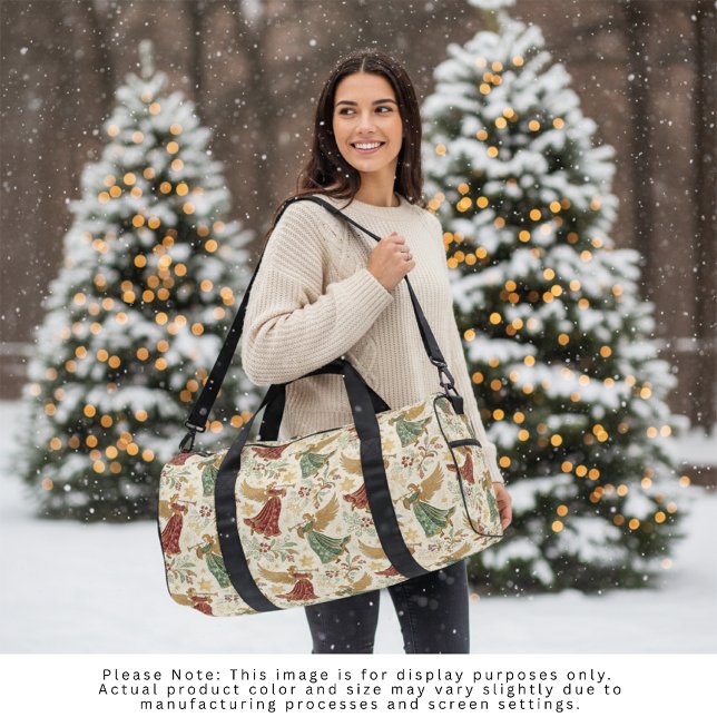 Vintage Christmas Angels Duffle Bag (Creator Uploaded)