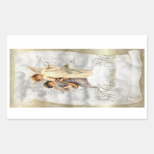 Vintage Christmas Angels Sticker
