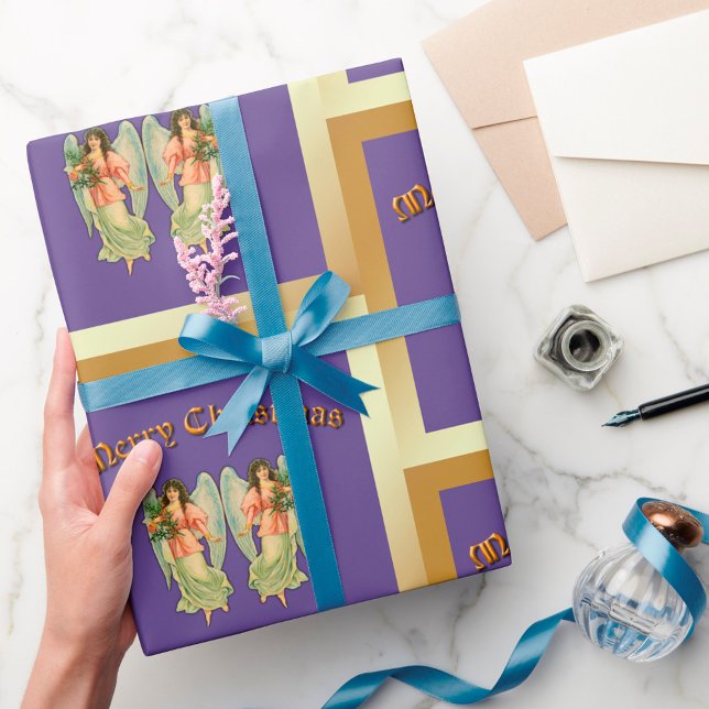 Vintage Christmas Angels Wrapping Paper (Creator Uploaded)
