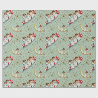 Vintage Christmas Angels Wrapping Paper