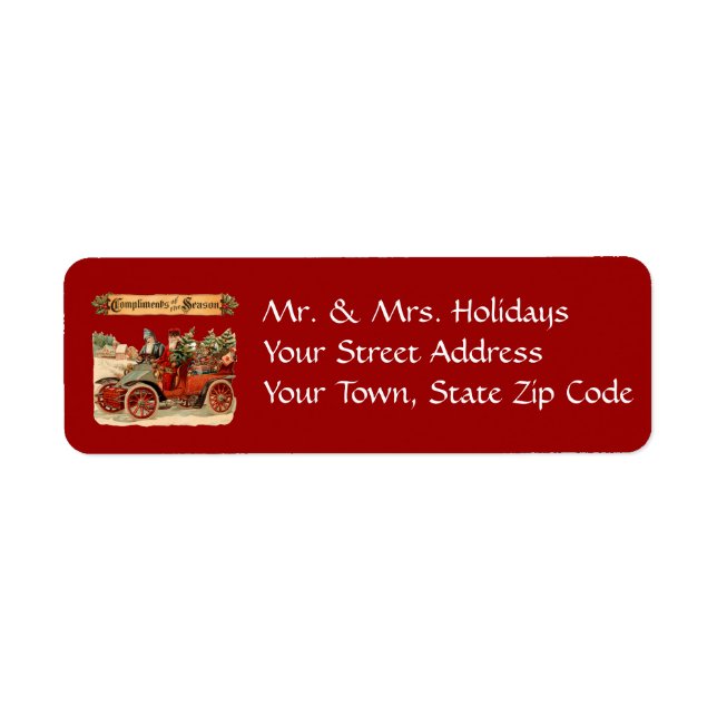 Vintage Christmas Antique Car (Front)