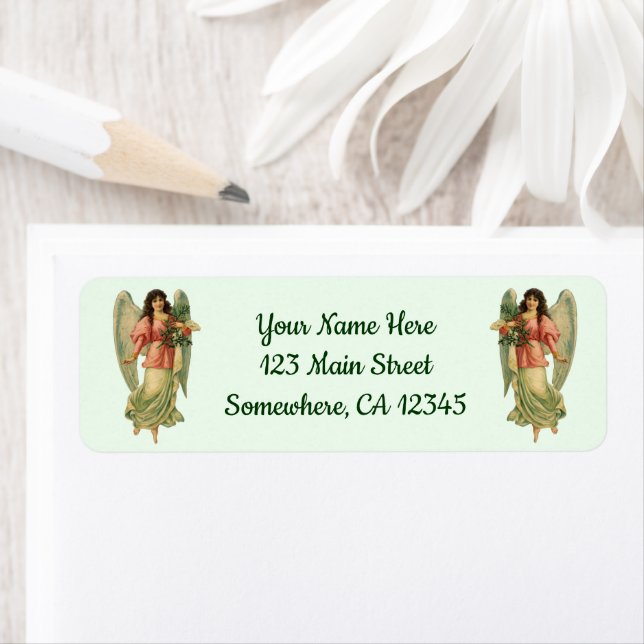 Vintage Christmas, Antique Victorian Angel (Insitu)