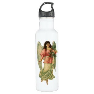 Vintage Christmas, Antique Victorian Angel 710 Ml Water Bottle