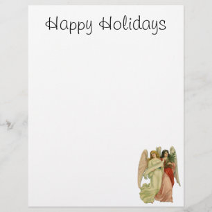 Vintage Christmas, Antique Victorian Angel Die Cut