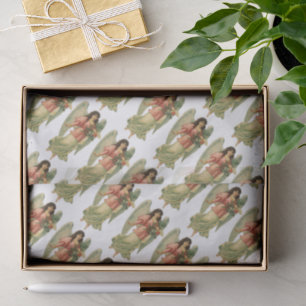 Vintage Christmas, Antique Victorian Angel Tissue Paper
