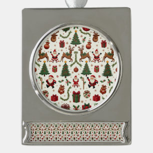 Vintage Christmas Banner Ornament