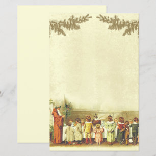 Vintage Christmas beige people