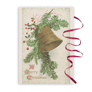 Vintage Christmas Bell (Evergreen) Tissue Paper