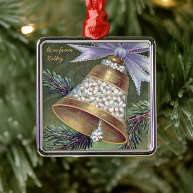Vintage Christmas bell ornament (Tree)