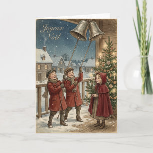 Vintage Christmas Bell Ringers Card
