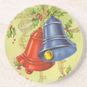 Vintage Christmas Bells Coaster