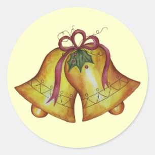 Vintage Christmas Bells Sticker
