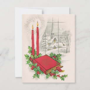 Vintage Christmas Bible Holiday Card