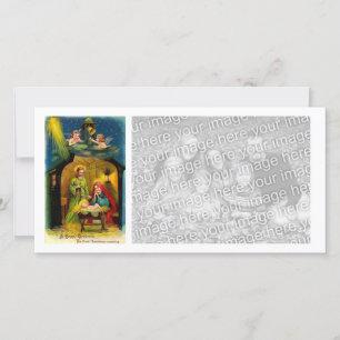 Vintage Christmas Birth of Jesus Holiday Card
