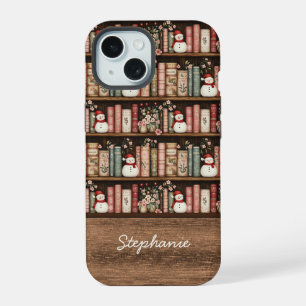 Vintage Christmas Books Phone Case with Name