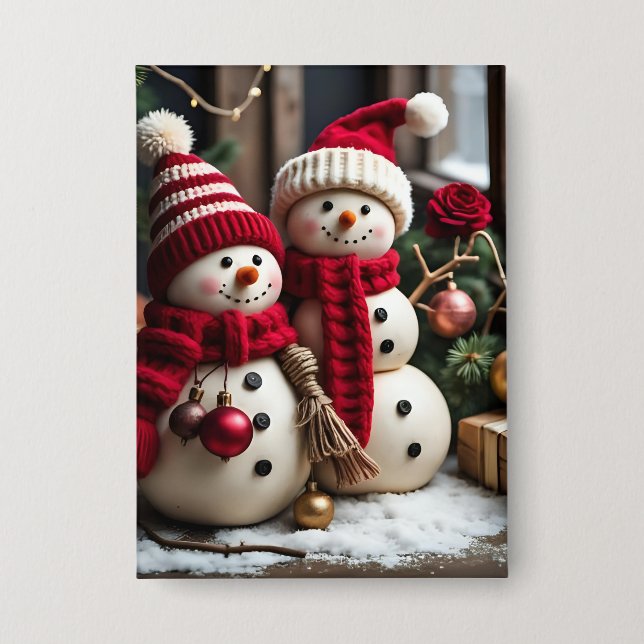 Vintage Christmas - Button  (Front)