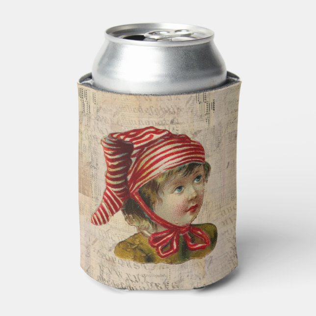 Vintage Christmas Can Cooler (Can Front)
