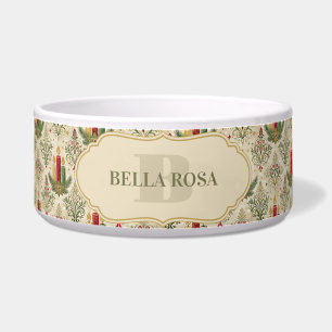 Vintage Christmas Candles & Ornaments Monogram Pet