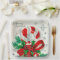 Vintage Christmas candy cane retro party plate