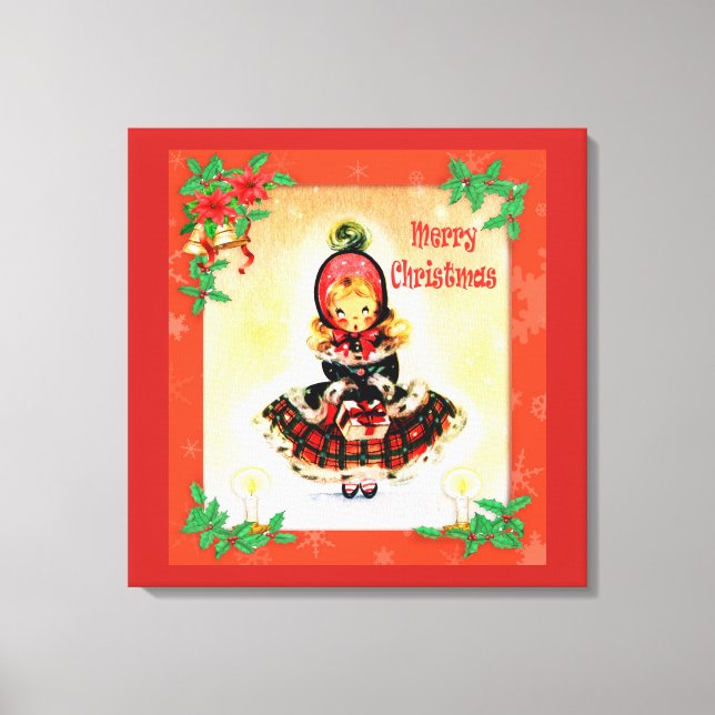 Vintage Christmas Canvas Print (Front)