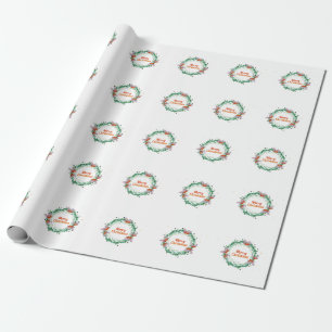 Vintage Christmas Car bringing Tree wrapping paper