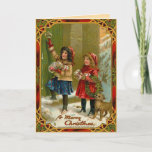 Vintage Christmas Card<br><div class="desc">Vintage Christmas cards for the people you love. Easy to customise! Each old world postcard is lovingly restored for best print quality.</div>