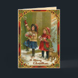 Vintage Christmas Card<br><div class="desc">Vintage Christmas cards for the people you love. Easy to customise! Each old world postcard is lovingly restored for best print quality.</div>