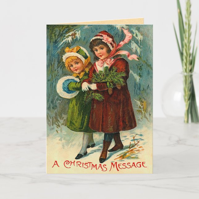Vintage Christmas Card (Front)