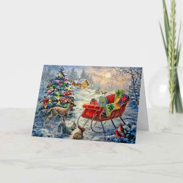 Vintage Christmas card (Front)