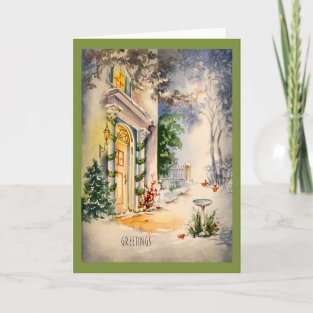 Vintage Christmas Card (Front)