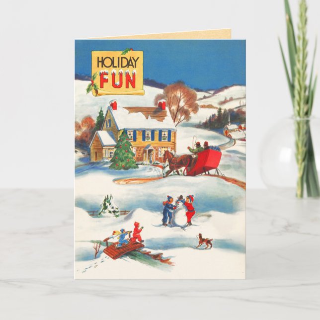 Vintage Christmas Card (Front)