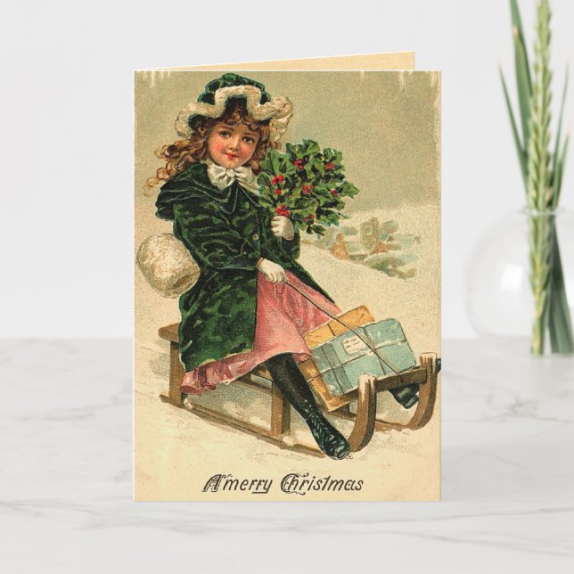 Vintage Christmas Card (Front)