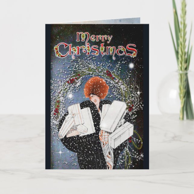 Vintage Christmas Card (Front)