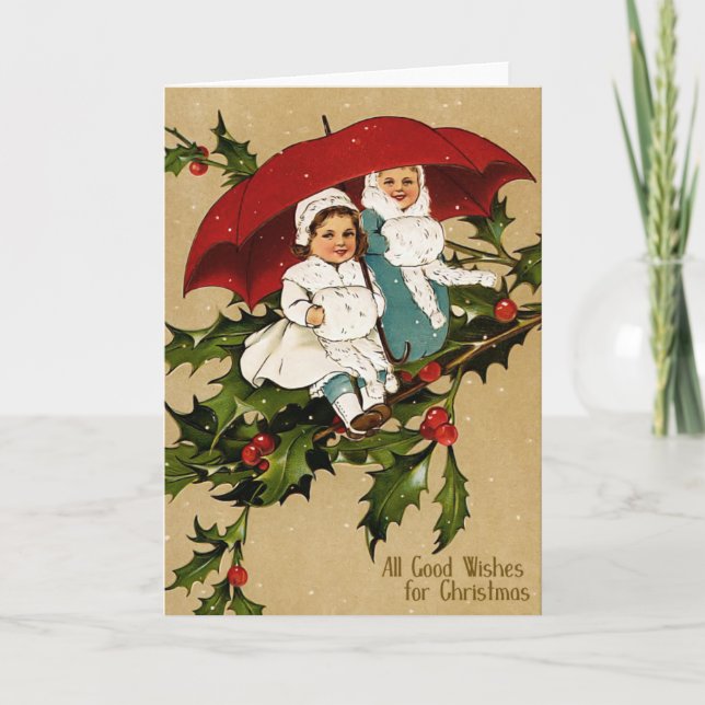 Vintage Christmas Card (Front)