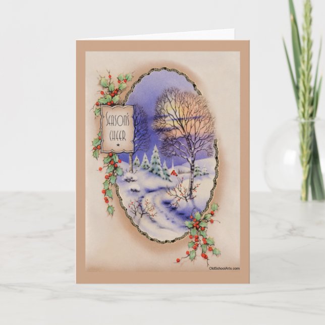 Vintage Christmas Card (Front)