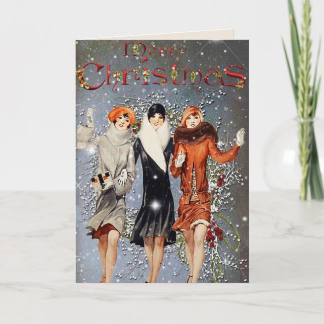 Vintage Christmas Card (Front)