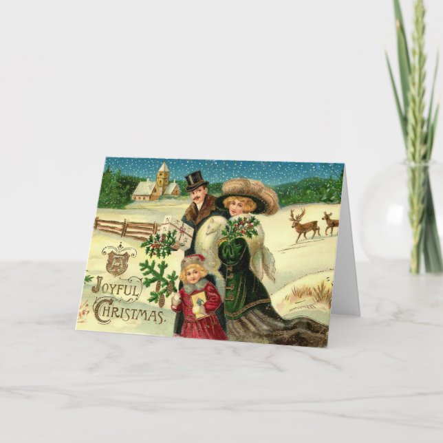 Vintage Christmas card (Front)