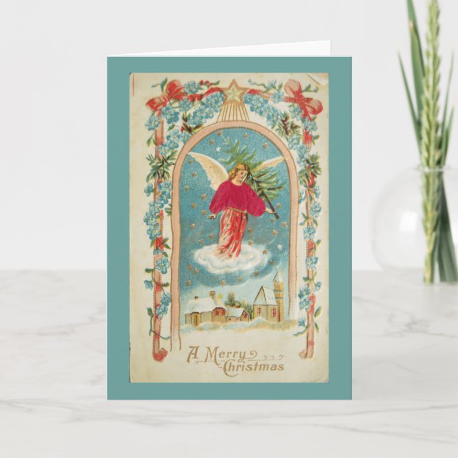 Vintage Christmas Card | Angel (Front)