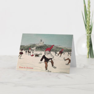 Vintage Christmas Card   Glædelig Jul Norway