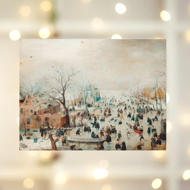 Vintage Christmas Card | Ice skating on the lake (Vintage Christmas Card | Ice skating on the lake
)