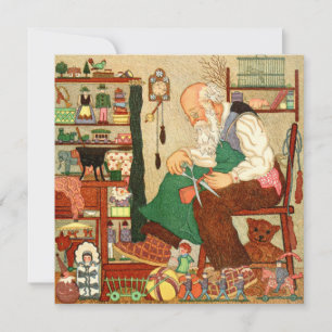 Vintage Christmas Card   Santa Claus