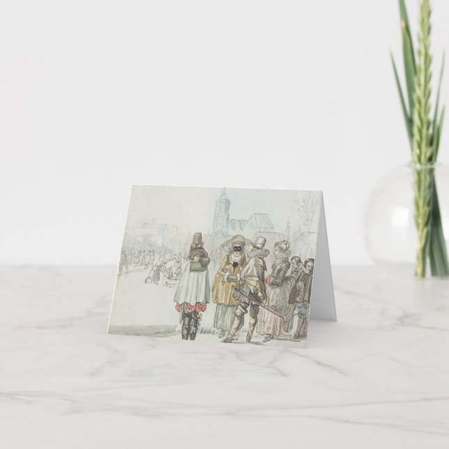 Vintage Christmas Card THE WINTER KING (1766) (Front)