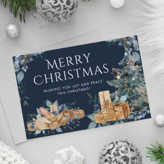 Vintage Christmas Card: Timeless Holiday Wishes Card