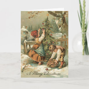 Vintage Christmas Card - Very sweet card