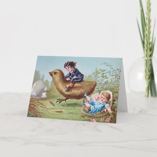 Vintage Christmas Card | Wishing Happy New Year (Front)