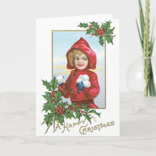 Vintage Christmas Cards - Beautiful Old Fashion